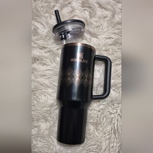 Stanley Black and Gold Geometric 40oz Tumbler
